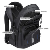 Fashion Minimalist Men’s Rucksack, Lightweight Nylon Backpack with Multiple Storage Slots for School & Weekend Trips