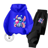Disney Stitch Long Sleeve Hoodie & Pants Set
