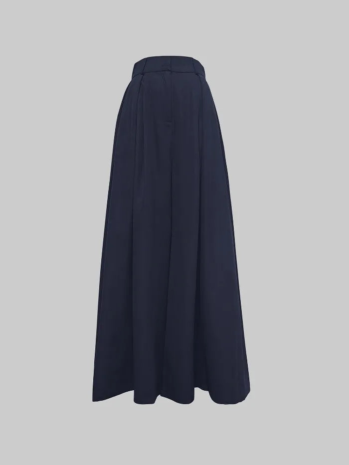 Women's High-Waisted Pleated Wide-Leg Pants