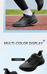 QIAODAN YUYI 4 Winter Running Shoes Men's Sports Shoes Waterproof Absorbing Lightweight Black Fleece Sneakers QXB023244007B