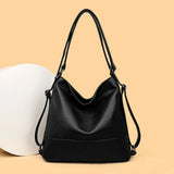 Top Quality Leather Backpack Women Bagpack Female Large Capacityf or Commute Travel School Backpack Shoulder Bags for Women Sac