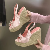 Aneikeh Women's Wedge Platform Sandals