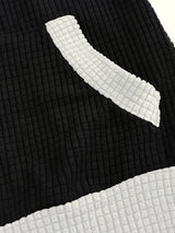Women's Cat Ear Colorblock Zip-Up Hoodie