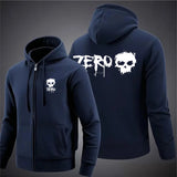 Zero Skateboard Logo Men's Harajuku Zipper Hoodie