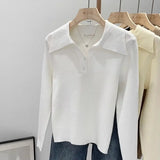 Women's Polo Collar Knit Sweater