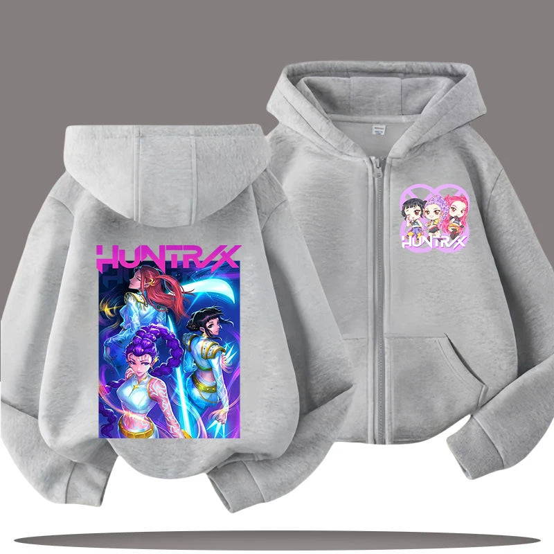 Demon Hunters Kids' Hooded Zip Jacket