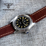 Tandorio 36mm Fashion 20BAR Automatic Dive Pilot Watch for Men Ladies NH35/PT5000/Miyota8215 Movt Sapphire Wristwatch Green Lume