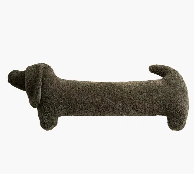 2025 Cartoon Animal Dachshund Pillow Plush Sausage-shaped Pillow Cute Cushion Nap Pillow Lumbar Pillow Bedroom Neck Pillow