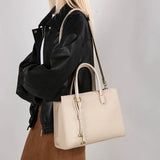 Genuine Brand Top Quality Leather Handbag Women's Tote Messenger Sac Designer Large Capacity 3 Levels Shoulder Crossbody Bags