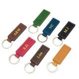 Free Customized Fashion Women Genuine Leather Keychain Vintage Creative Pendant Handmade Small Gift DIY Present Car Key Chain