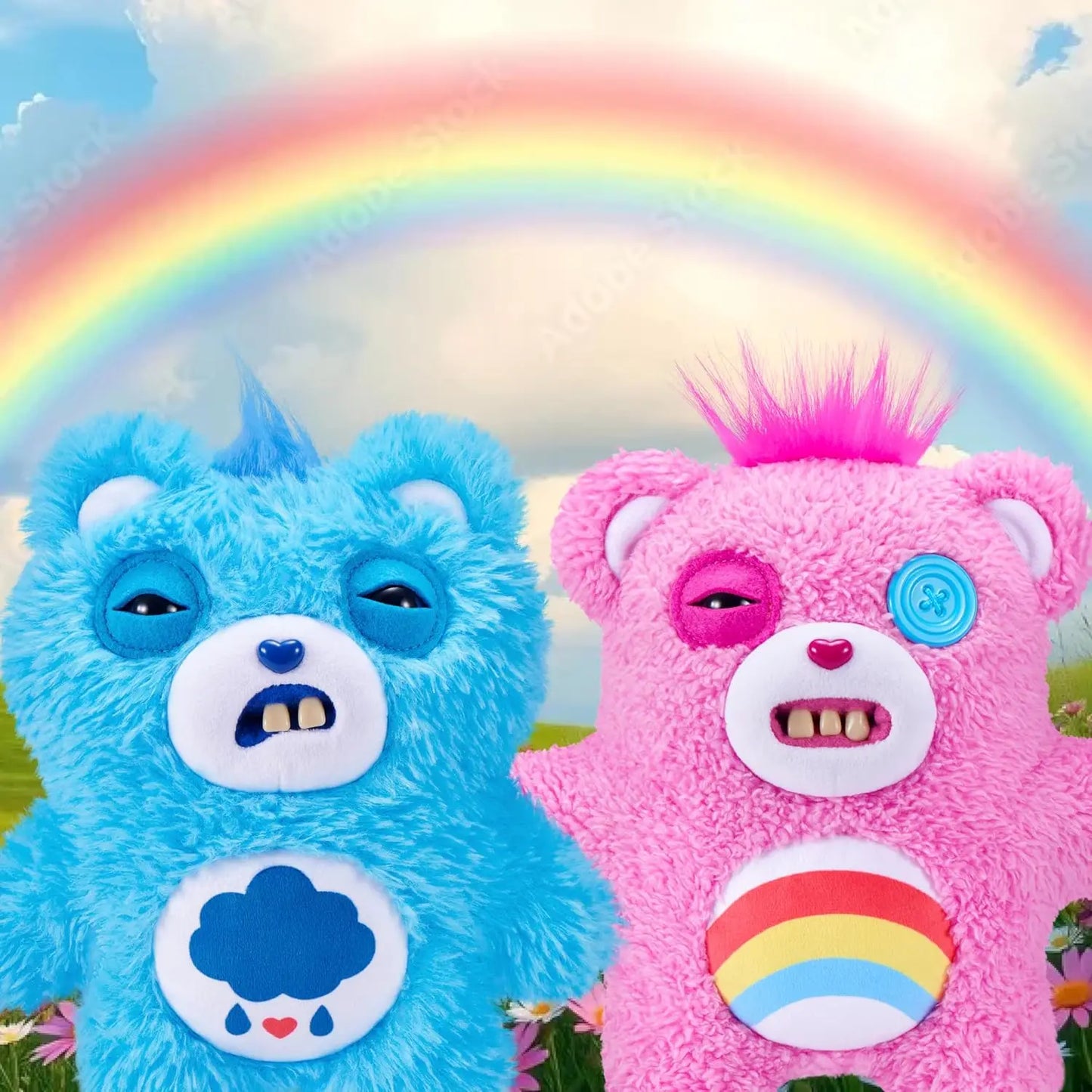 Original Fuggler Funny Ugly Teeth Monster Plush Toy Fugg Old Fogies Alley Cats Care Bears Powerpuff Girls Stuffed Plushies Dolls