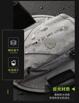 Outdoor Sports Running Fitness Mobile Phone Arm Bag Night Running Reflective Safety Wrist Bag Men and Women 6.5-Inch