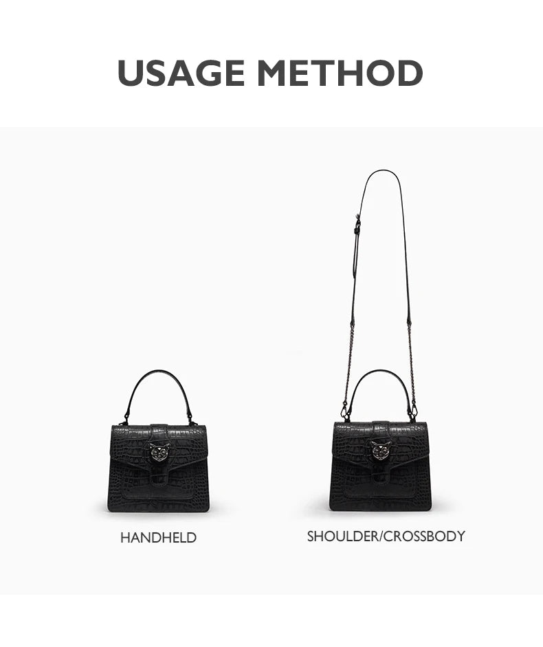 Bafelli Genuine Leather Structured Shoulder Bag