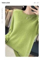 Women's Merino Wool Crew Neck Sweater
