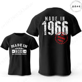 60th Birthday Vintage Graphic T-Shirt — Made in 1966 Men's Short Sleeve Tee