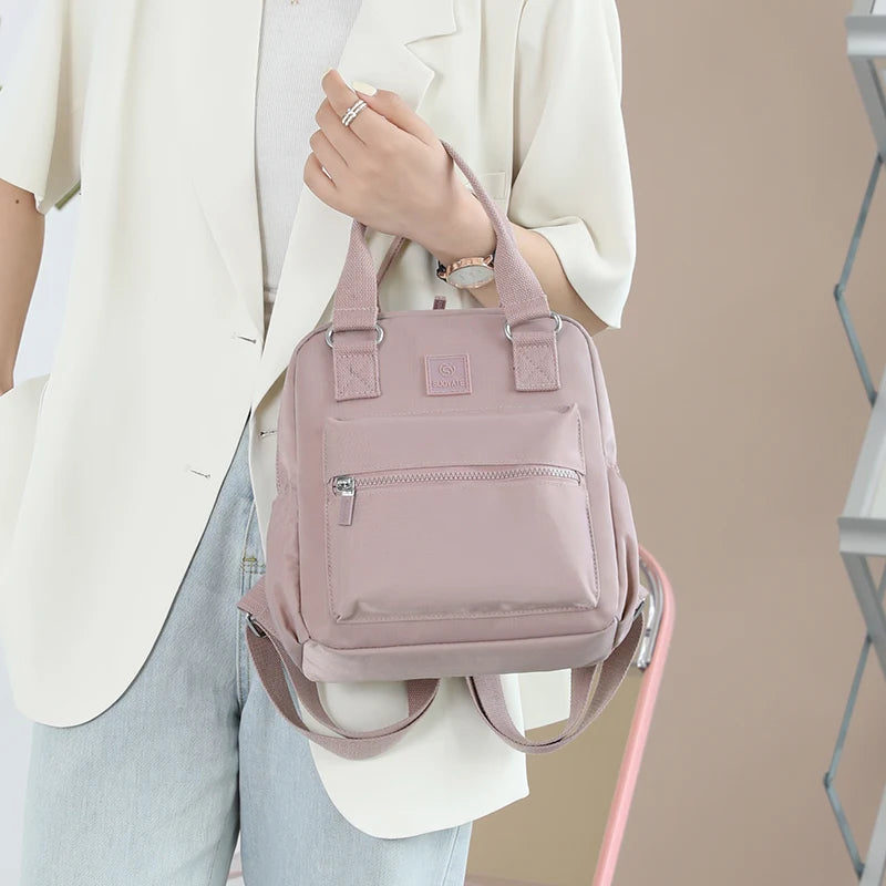 Fashion Women Small Travel Backpack Pretty Style Girls Shopping Backpack High Quality Durable Soft Fabric Daypack Backpack SAC