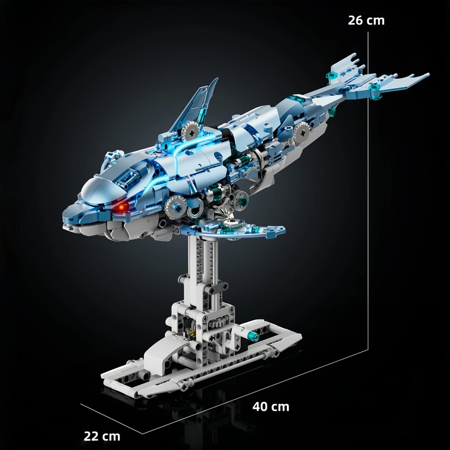 866PCS MOC Creative Dragonfly Mechanical Model Building Blocks Kit DIY Construction Toy STEM Learning for Kids Adults Set
