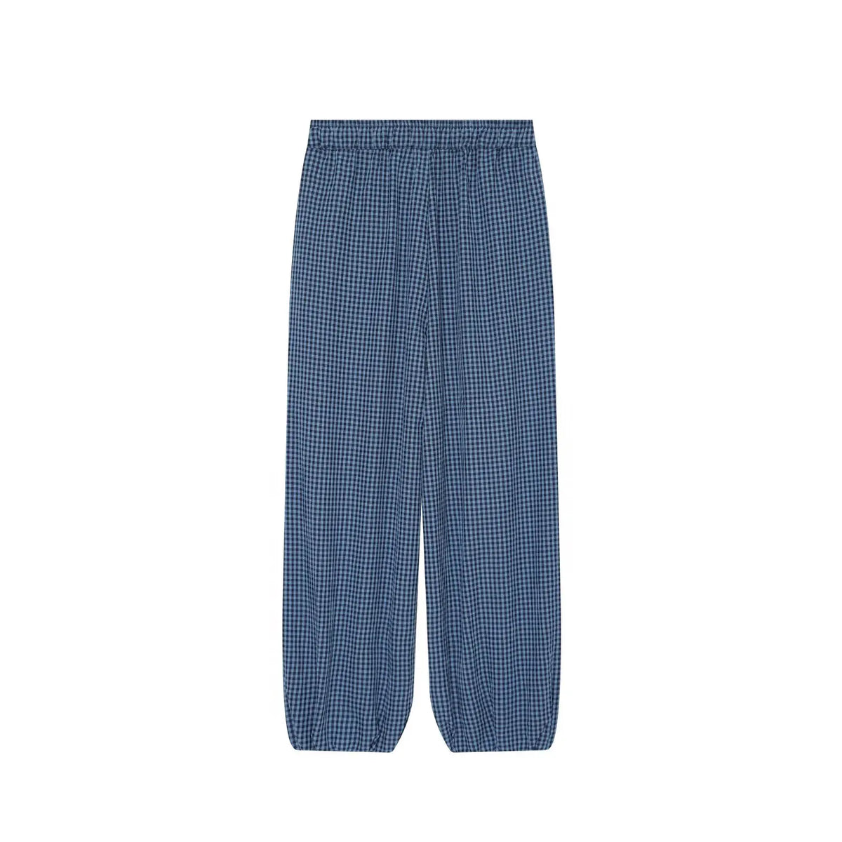 Women's Plaid Drawstring Lantern Pants