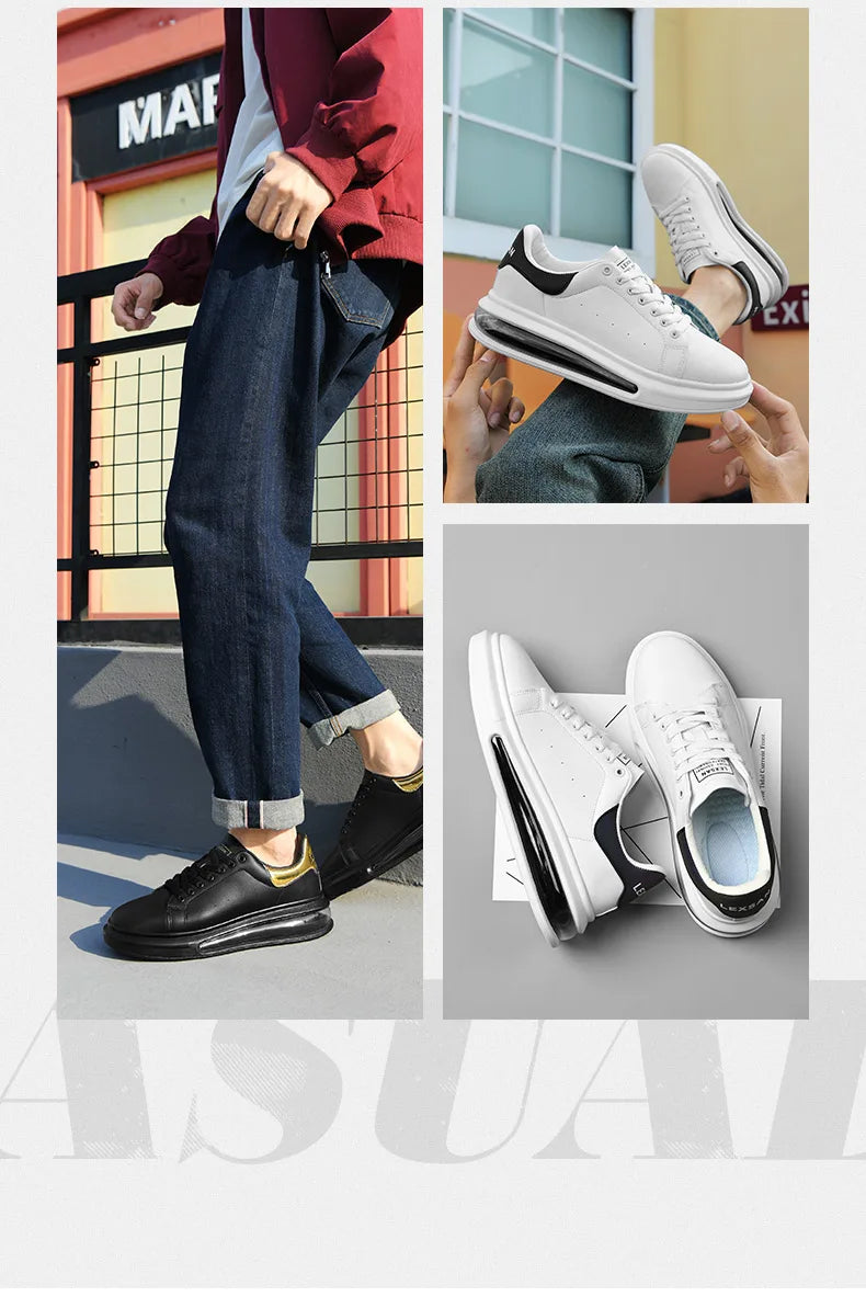Men's Breathable Mesh Lace-Up Sneakers