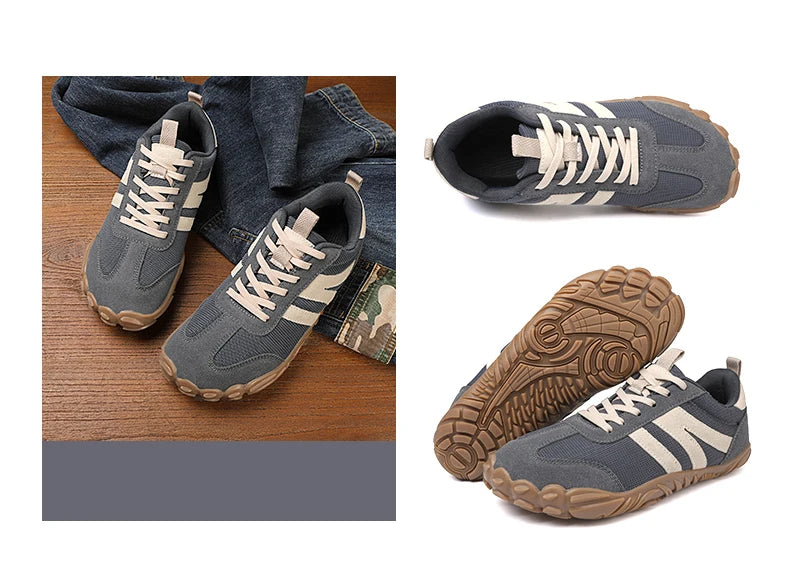 2026 New Wide Toe Barefoot Shoes Mens Womens Zero Drop Minimalist Sneakers Retro Outdoor Non Slip Walking Shoes Casual Sneaker
