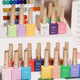 MXSI 60-Color Gel Nail Polish Kit – Glitter UV Set