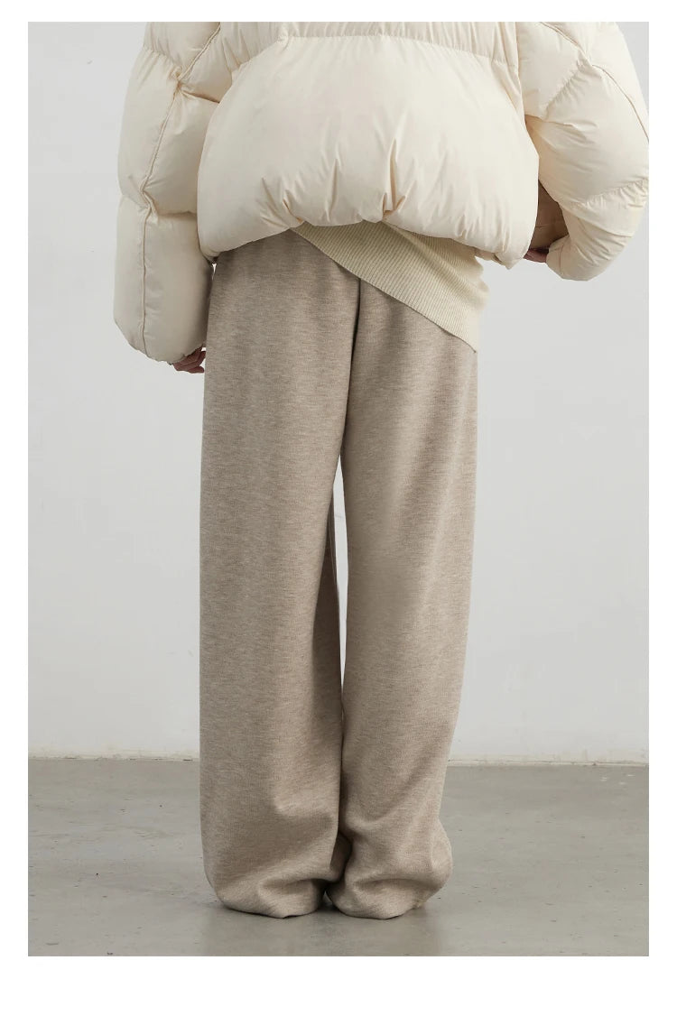 Women's High-Waisted Pleated Wide-Leg Trousers
