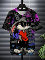 Men’s Rabbit Graphic Streetwear Tee