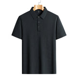 Men's Breathable Mesh Polo Shirt – Ice Silk Summer Top