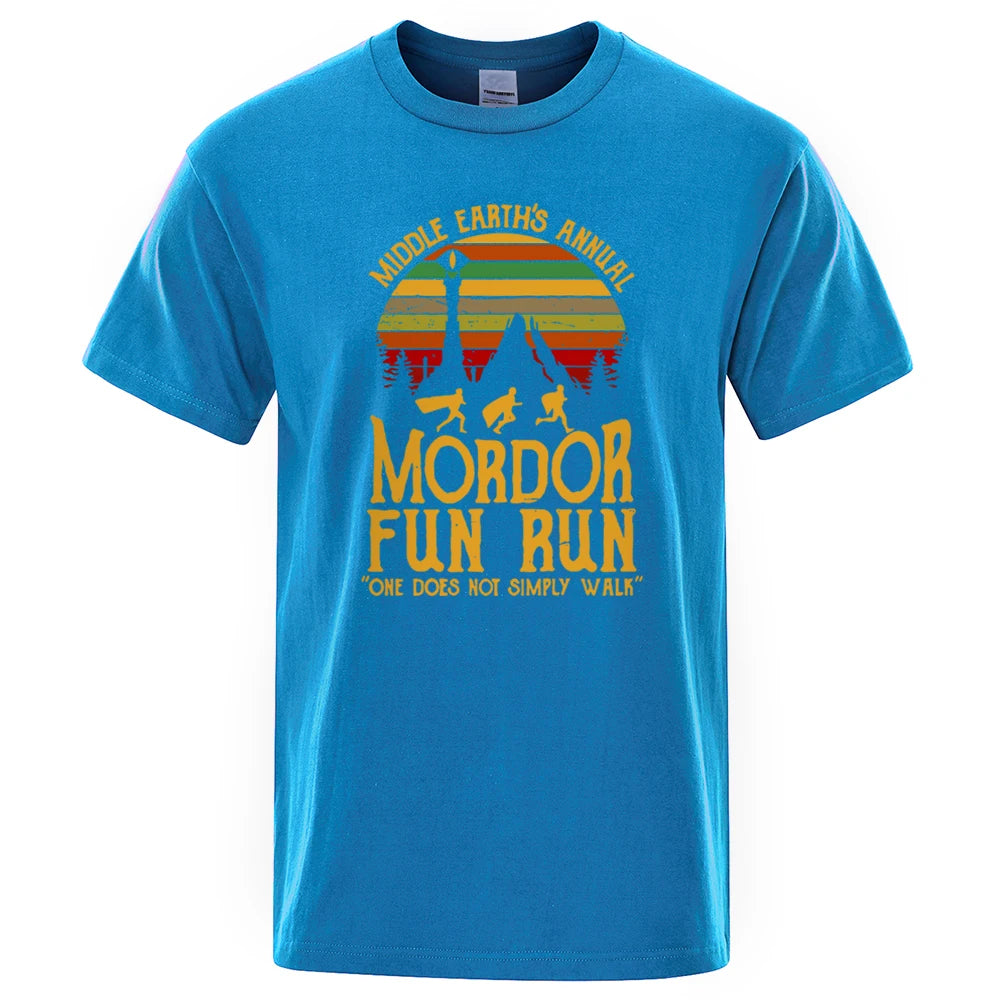 Mordor Fun Run Cotton Graphic T-Shirt
