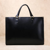 Original Ultra-Simple High Quality Men's Leather Document Baotou Layer Cowhide Computer Bag Business Trip Office Handbag