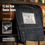 MADEN 13.5oz Heavyweight Selvedge Raw Denim Straight Jeans
