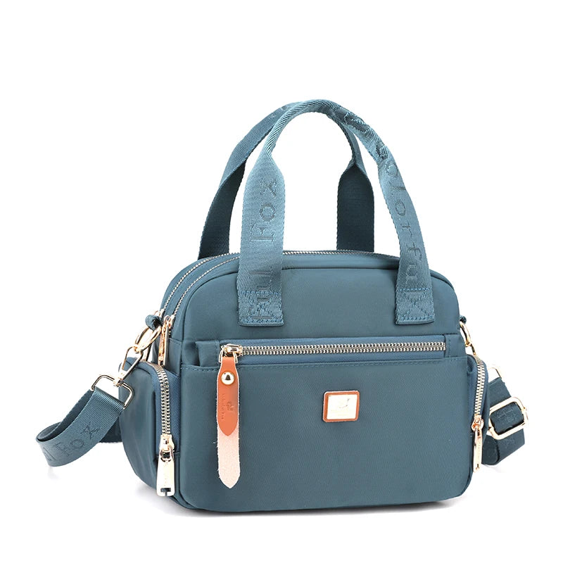 High Quality Fabric Women Shoulder Bag Pretty Style Gilrs Shopping Messenger Bag Fashion Casual Double Layers Women Handbag