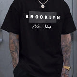 Men's Brooklyn NY Graphic Cotton T-Shirt - Relaxed Fit