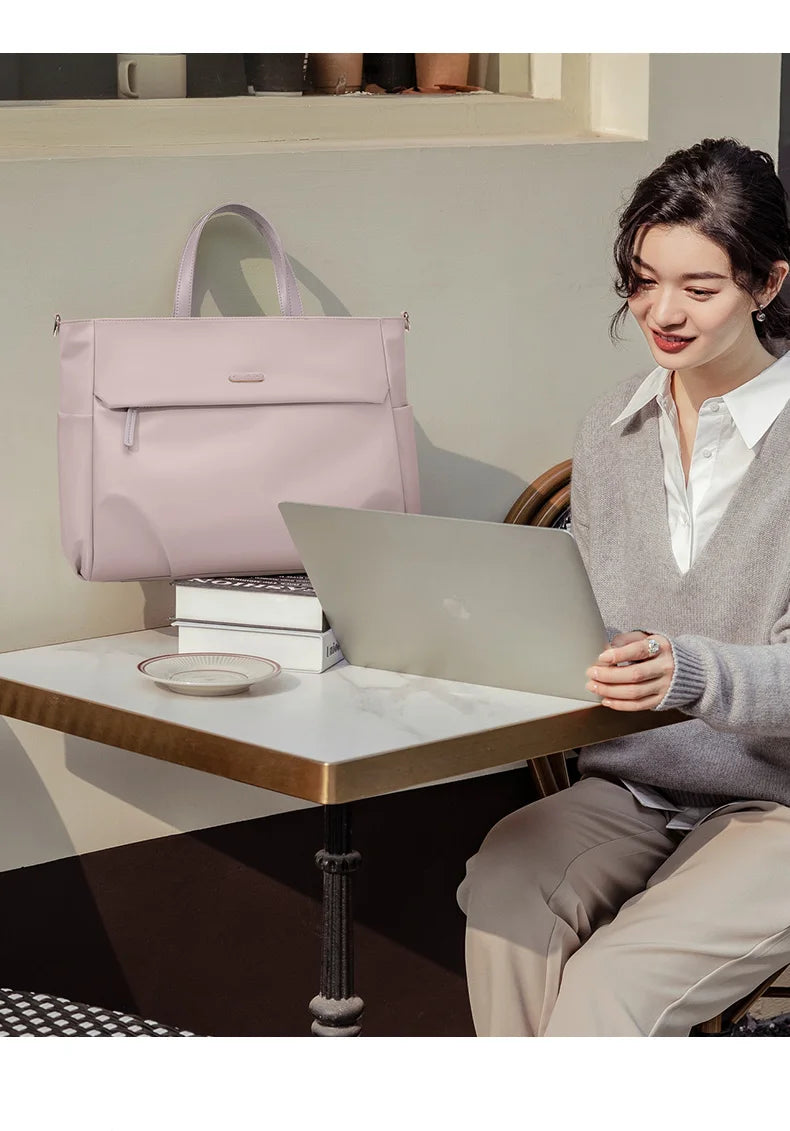 GOLF Women Business Handbag Briefcase Laptop Bag 15 Inch Waterproof Work Office Bag for Ladies Commuter Shoulder Bags Computer