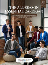 Men’s V-Neck Button Cardigan with Pockets