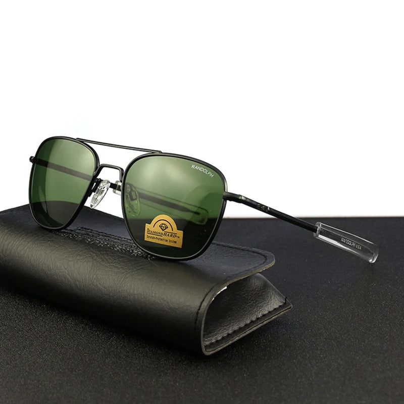 Men's Pilot Sunglasses – Mirror Lens UV400 Alloy Frame