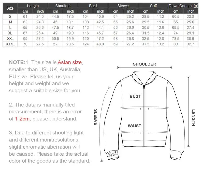 Maden Men's Lightweight Down Jacket | Stand Collar Puffer
