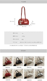 Fashionable Underarm Bow Bag for Women 2024 Korean Edition New Simple Leisure Pillow Bag Trendy Versatile Shoulder Bag
