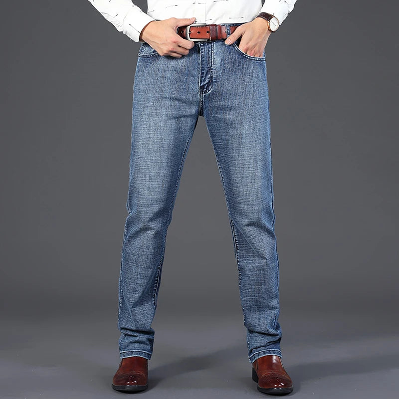 Men’s Classic Straight-Leg Stretch Jeans