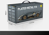 Technology 1:14 Black Supercar racing building blocks assembled brick car toy gift for boys birthday present
