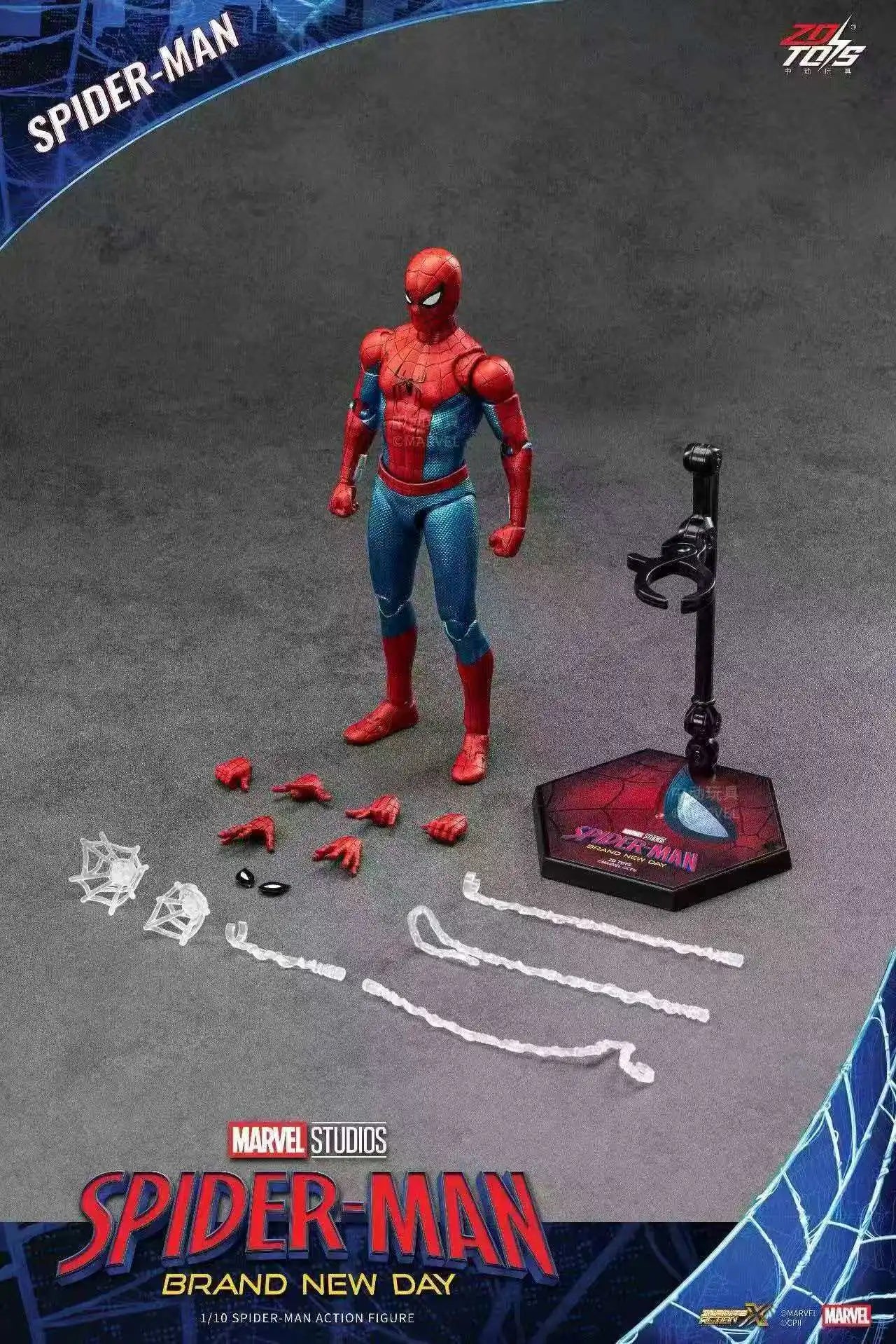 New ZD Toys Spider Man Brand New Day Action Figures Peter Parker Mecha Joint Movable Model Anime Avengers Collection Toys