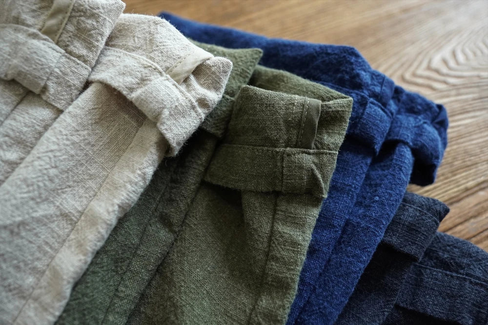 Men's Ramie Cotton Relaxed Summer Pants