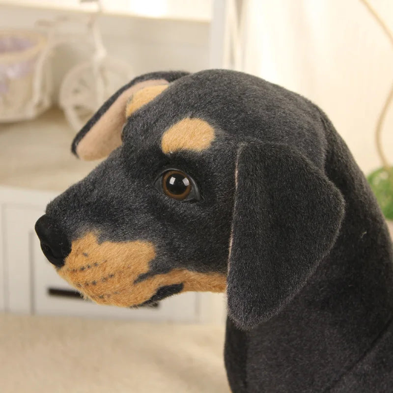 Lifelike Dog Plush Toy 70cm Giant Realistic Animals Stuffed Rottweiler Dog Plush Toys Home Decoration Gift For Children