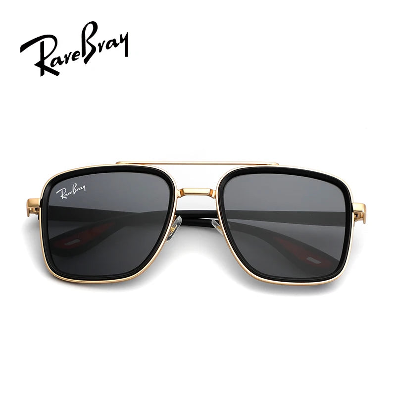 Oversized Square Sunglasses | Luxury Alloy Frame UV400