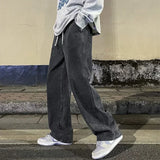 Men's Korean Wide-Leg Jeans – Relaxed Streetwear Fit