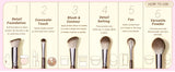Jessup 15-Piece Professional Makeup Brush Set