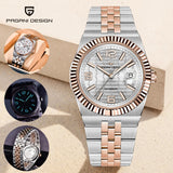 PAGANI DESIGN 2026 New Men's Watches Rose Gold Luxury Automatic Watch For Men MIYOTA 8215 Mechanical Wristwatch Sapphire crystal