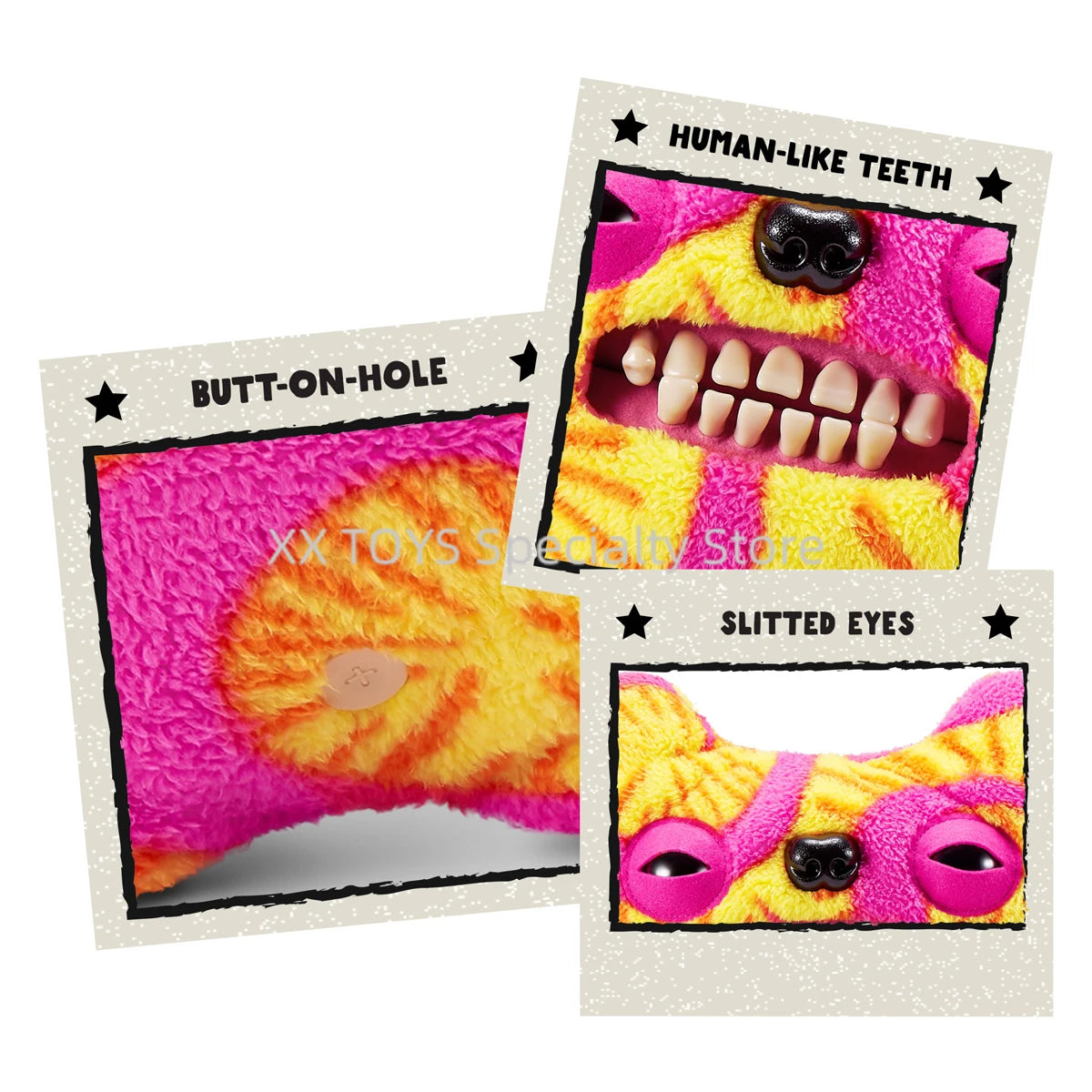 Fuggler Funny Ugly Monster Big Fugg Gaptooth 45cm Plush Weird Plushies Teddy Fugly Screech Rabid Rabbit Tooth Monster Soft Toys