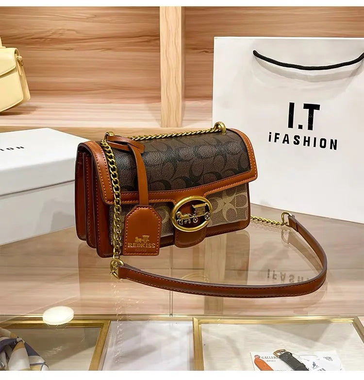 Carriage Emblem Crossbody Box Bag