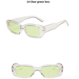 28 PCS Rectangle Sunglasses | UV400 Unisex Set